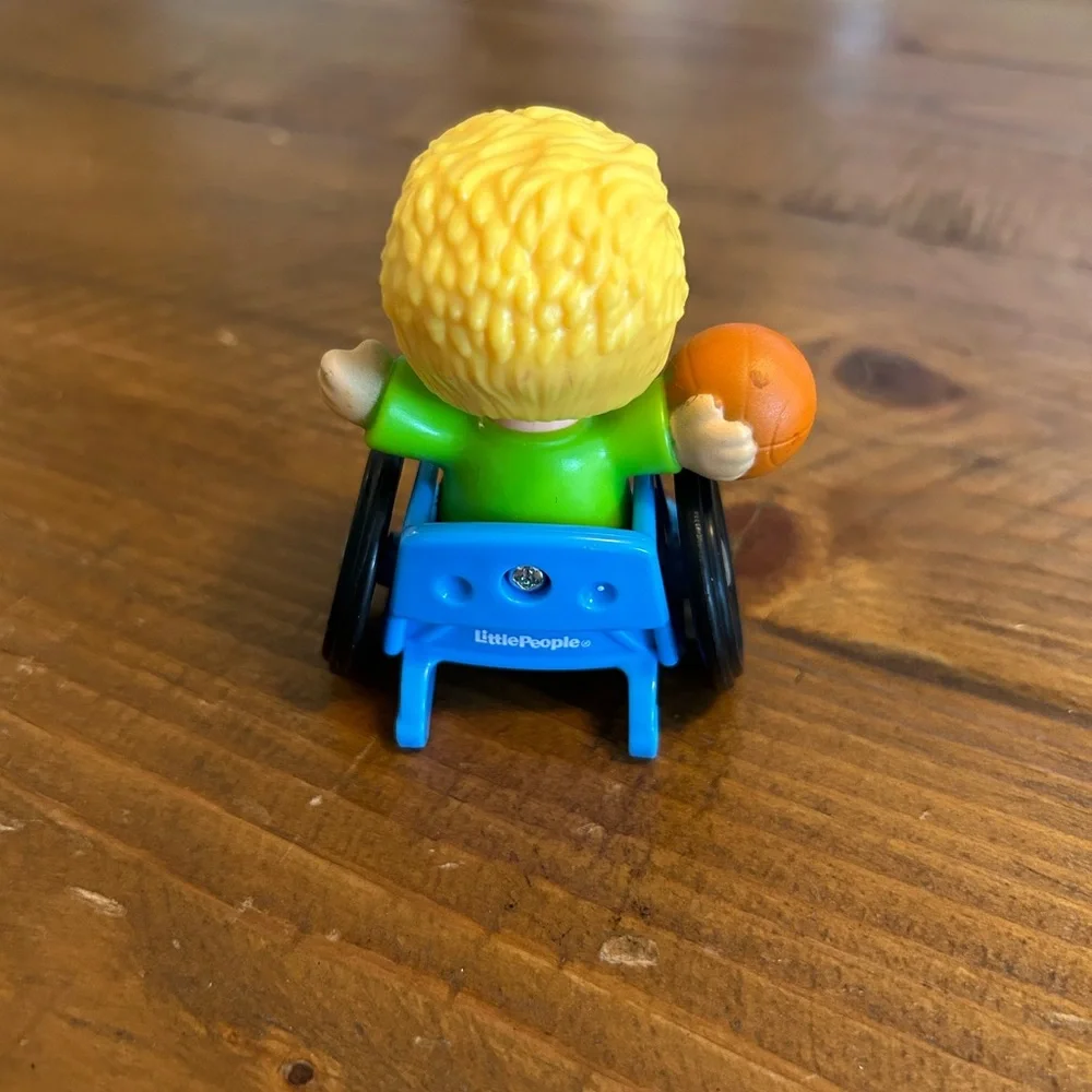 Fisher Price Little People boy in wheelchair as is